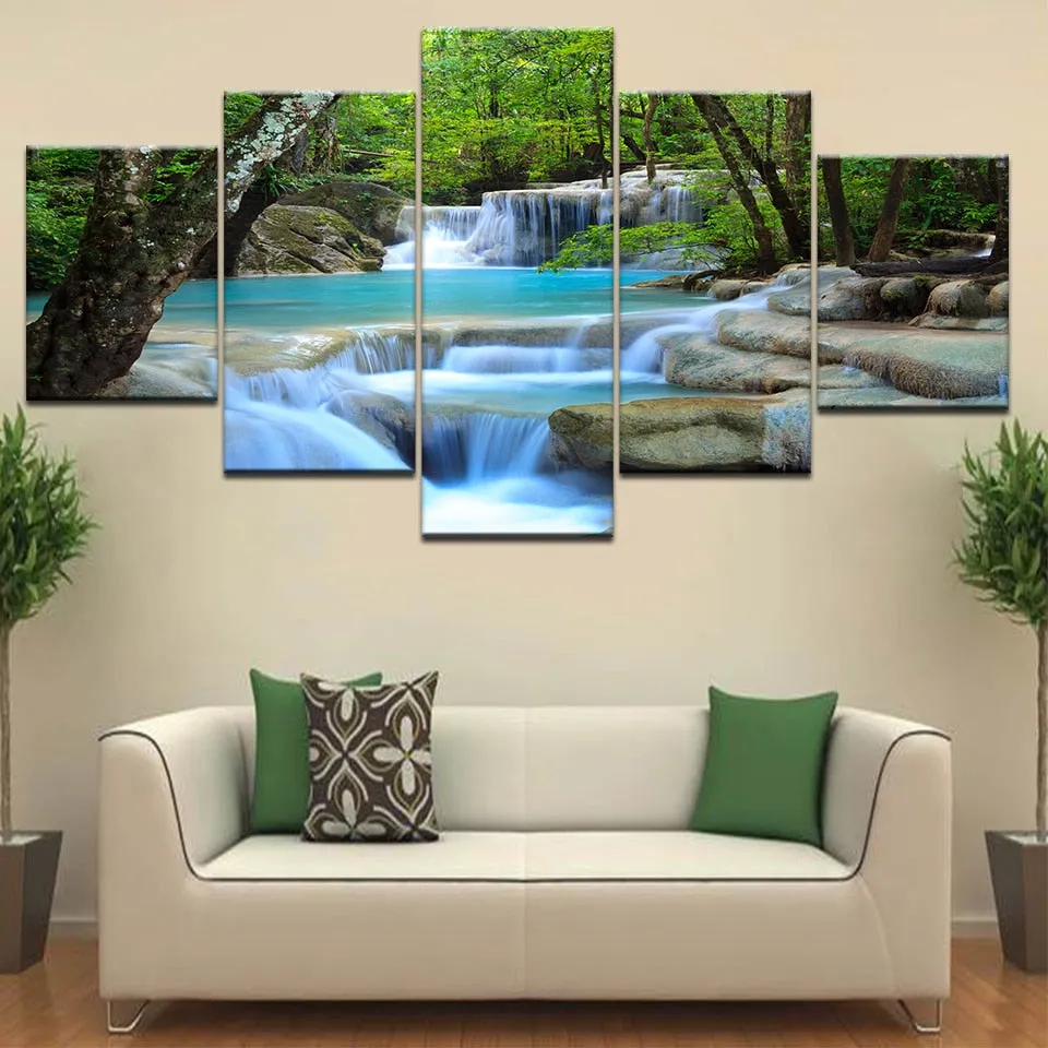 Art mural Canvas Vue sur l'eau