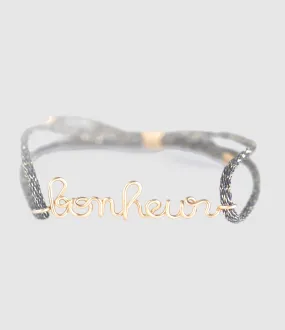 ATELIER PAULIN Partager  Bracelet Cordon Lurex Bonheur Gold Filled  