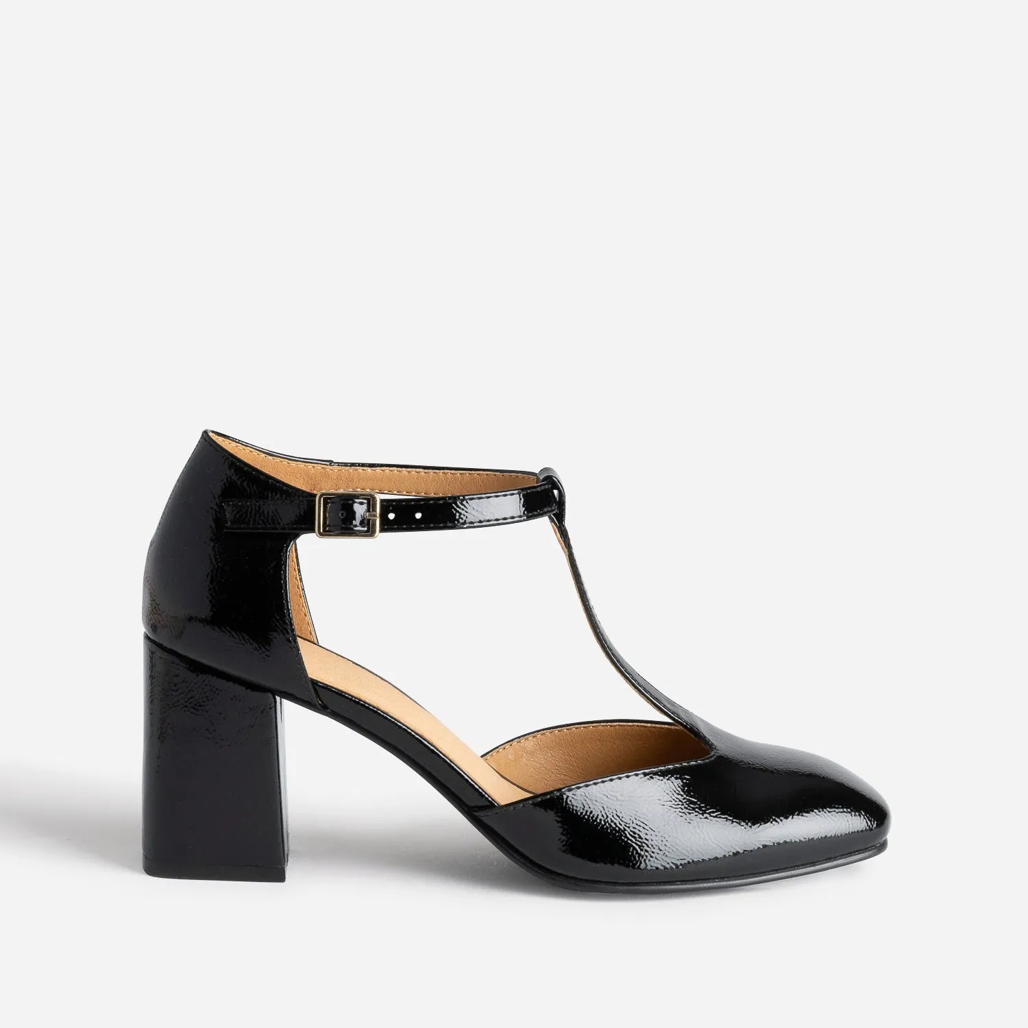 Babies salomé noire vernie à talon - Escarpins Femme | ERAM