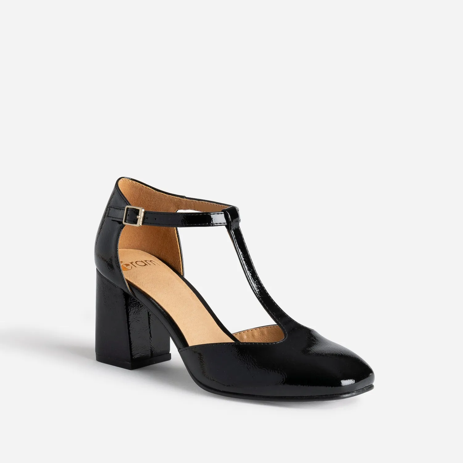 Babies salomé noire vernie à talon - Escarpins Femme | ERAM
