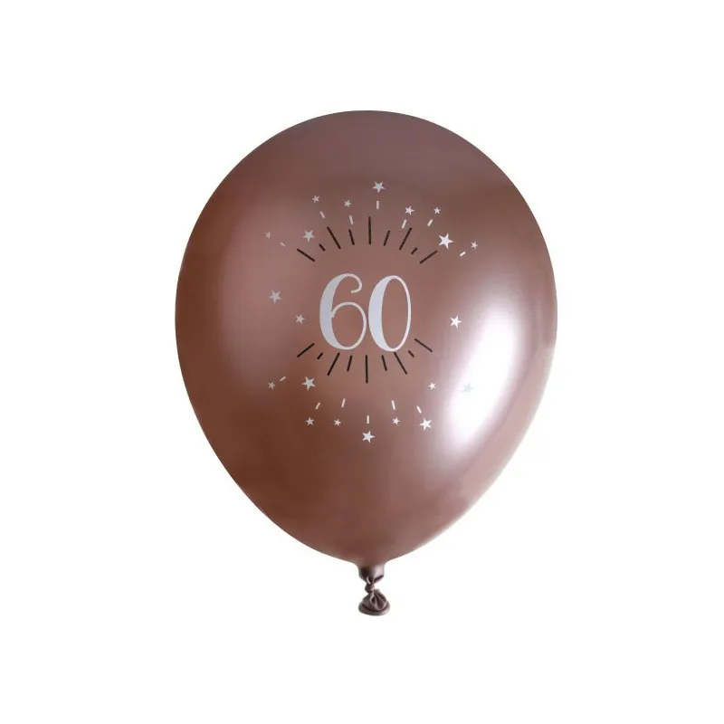 Ballon 60 ans Anniversaire Rose Gold X6
