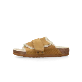 Birkenstock - Kyoto Shearling Suede Leather/Fur Corduroy Cork Brown