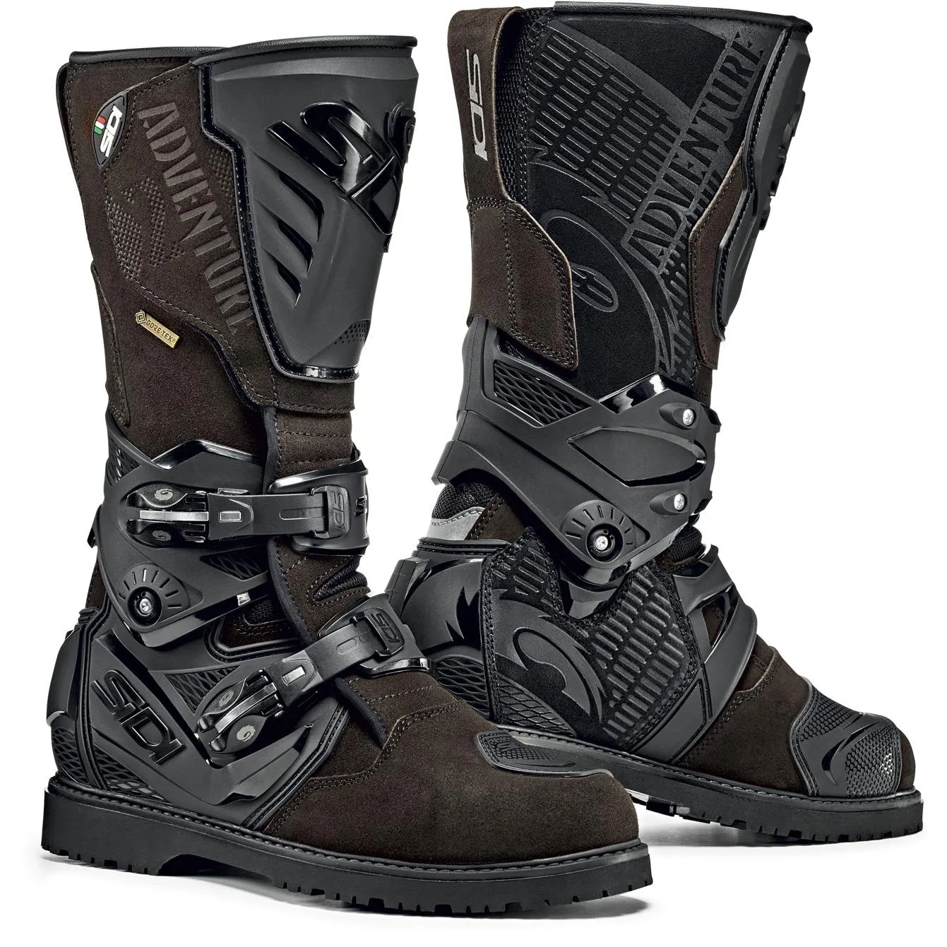 Bottes ADVENTURE 2 GORETEX SIDI Marron - MAXXESS.FR, Bottes moto