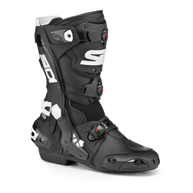 Bottes REX SIDI noir/blanc - MAXXESS.FR, Bottes moto