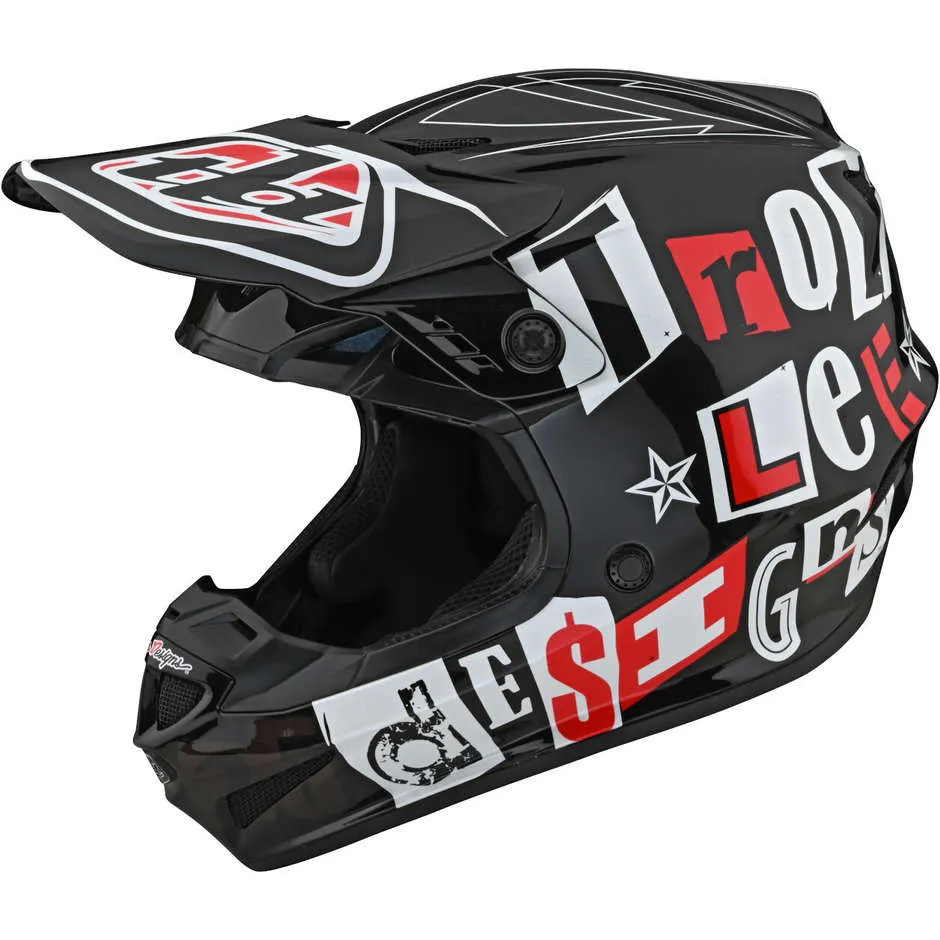 Casque moto Troy Lee Designs GP ANARCHY Kid Cross Enduro Noir