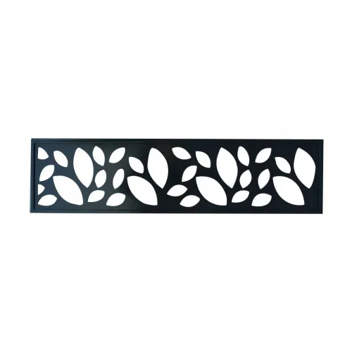 Centrale Brico Décor alu à emboîter Kyoto feuille anthracite, L.176...