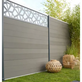 Centrale Brico Décor alu à emboîter Kyoto polygo gris clair, L.176 ...