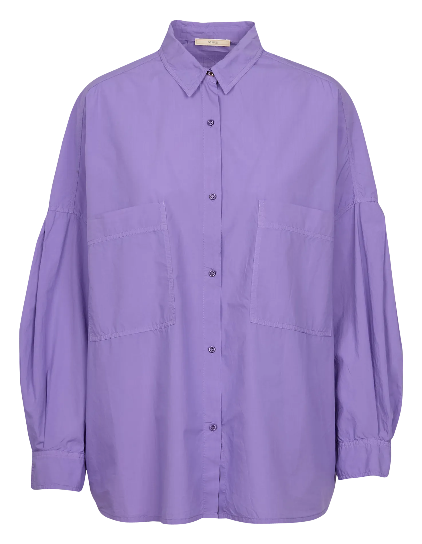 CHEMISE AMPLE COL CLASSIQUE EN POPELINE DE COTON KYOTO - SESSUN pour FEMME | Printemps