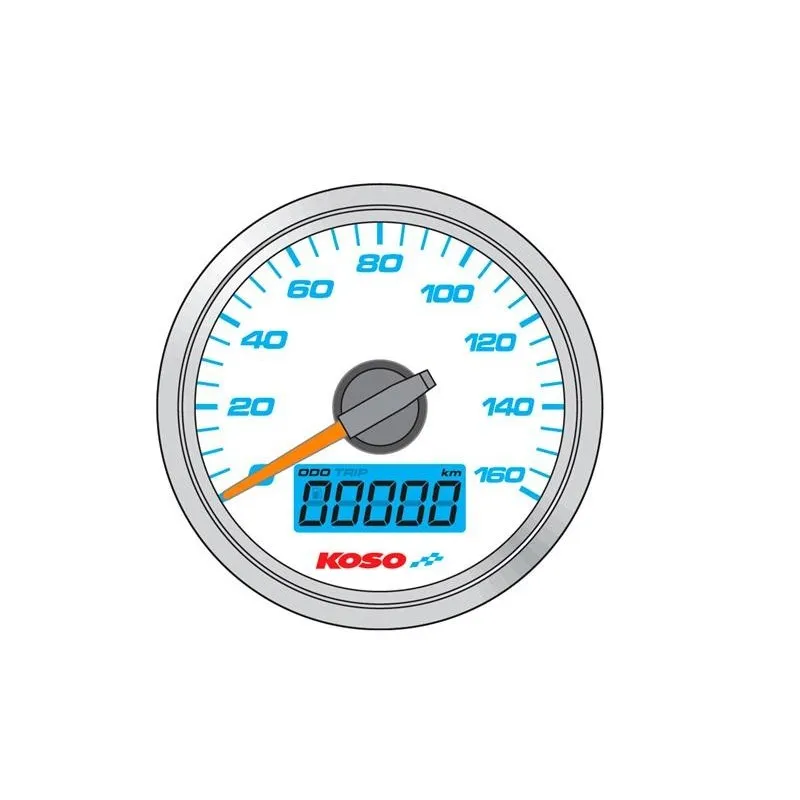 Compteur De Vitesse Koso D48 Fond Blanc Gp Style