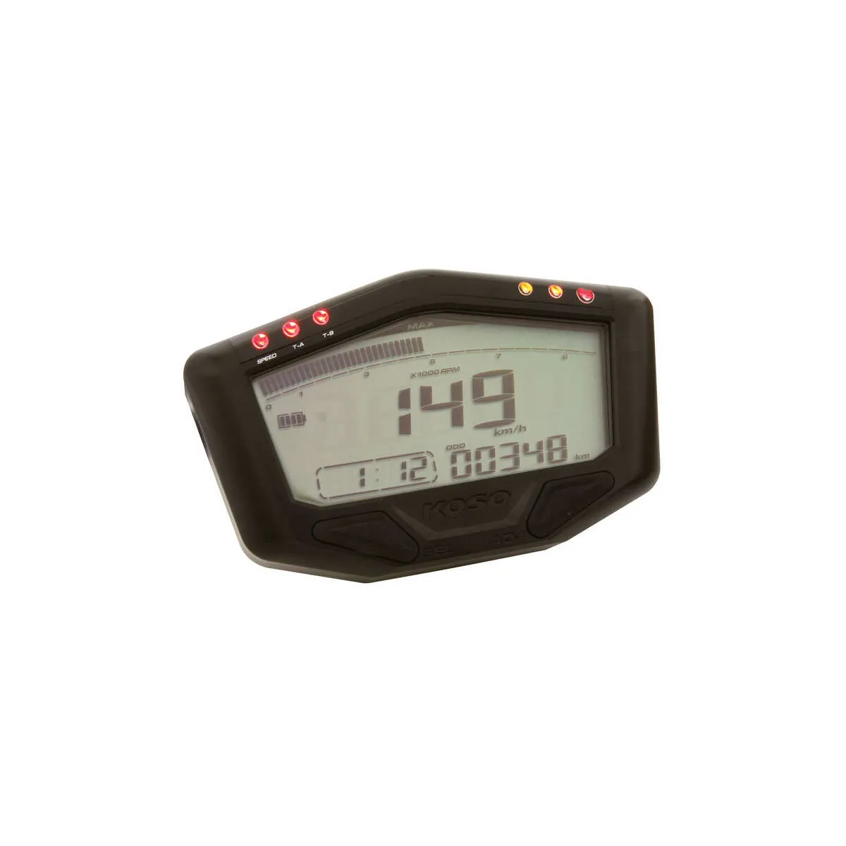 Compteur Digital Mutlifonctions KOSO DB02 Universel Auto-Alimenté