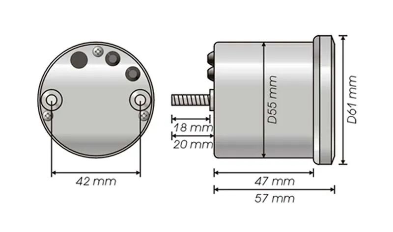 Compteur vitesse D55 | Koso