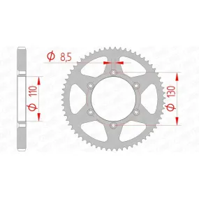 Couronne AFAM 62 dents acier pas 420 type 116100 CPI