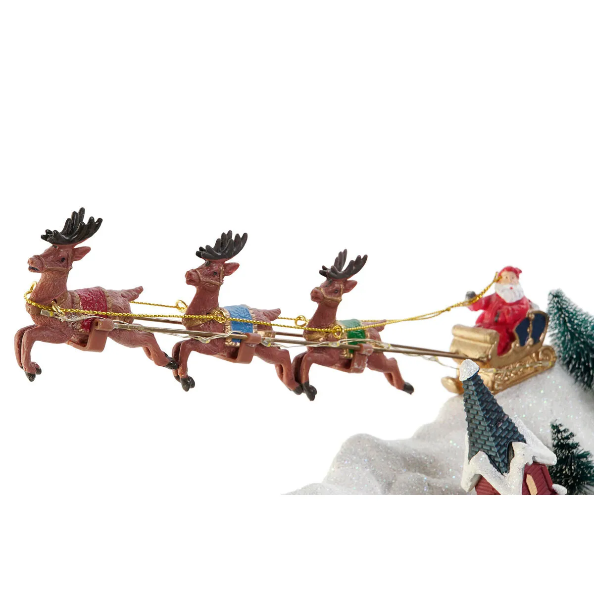 Décorations de Nol DKD Home Decor Multicouleur 34 x 18 x 27,5 cm