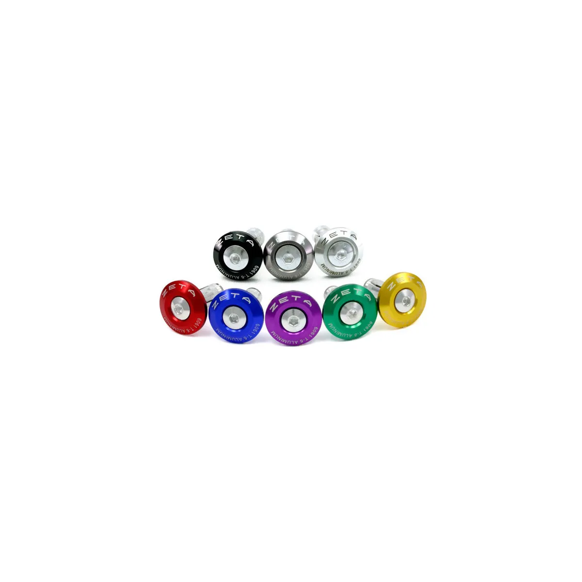 Embouts de guidon ZETA 29mm Violet la paire