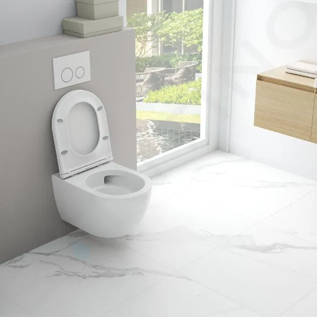 kielle Oudee - WC suspendu avec abattant SoftClose, Vortex Rimless, blanc 30102004