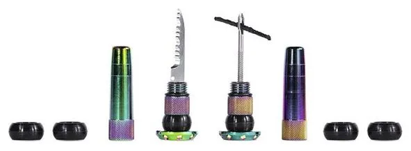 Kit de Réparation Tubeless Muc-Off Stealth Tubeless Puncture Plugs Iridescent