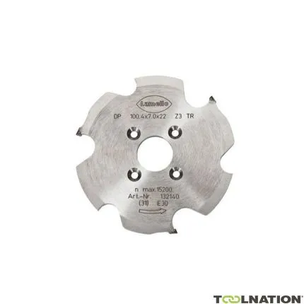 Lamello 132140 Fraise à rainurer diamantée 100 x 4 x 7 22 mm Z3 pour Zeta