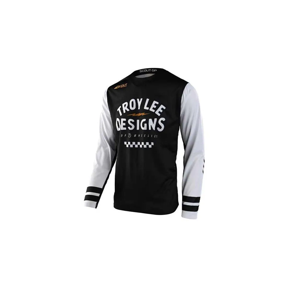 Maillot Troy Lee Designs Scout GP Ride On noir blanc