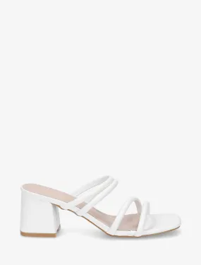Mules à talon et multibrides - Blanc