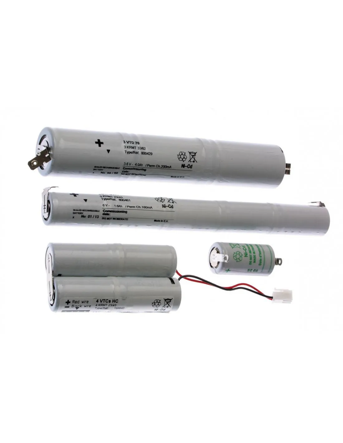 Pack accus 5X1,2 V-1,5 AH Boîtier Zeta LUMINOX LUM11040