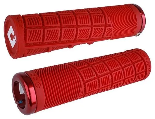 Paire de Grips Odi Reflex V2.1 135 mm Rouge