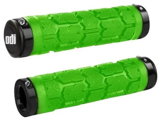 Paire de Grips Odi Rogue Lock-On 130mm Vert/Noir