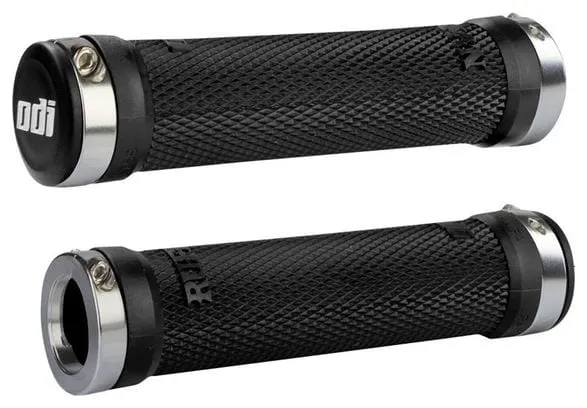 Paire de Grips Odi Ruffian 130 mm Noir / Argent