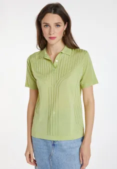 Polo en Fil Lumière à motifs - Kate