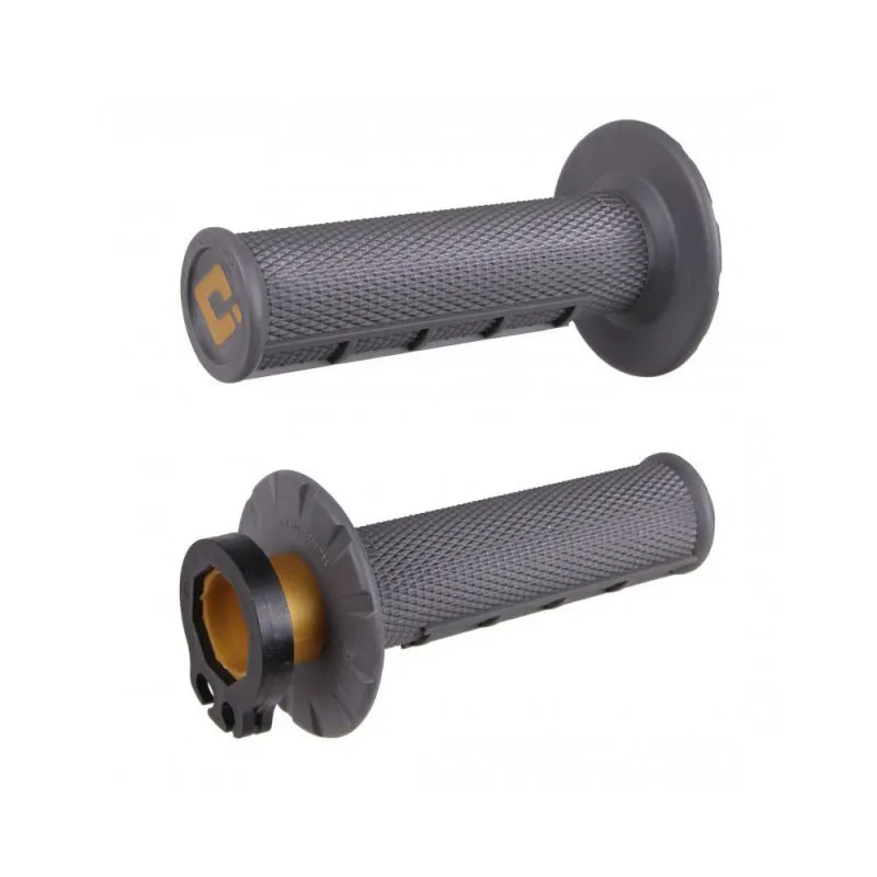 Revêtements de poignées ODI MX V2 Lock-On semi-gauffré gris
