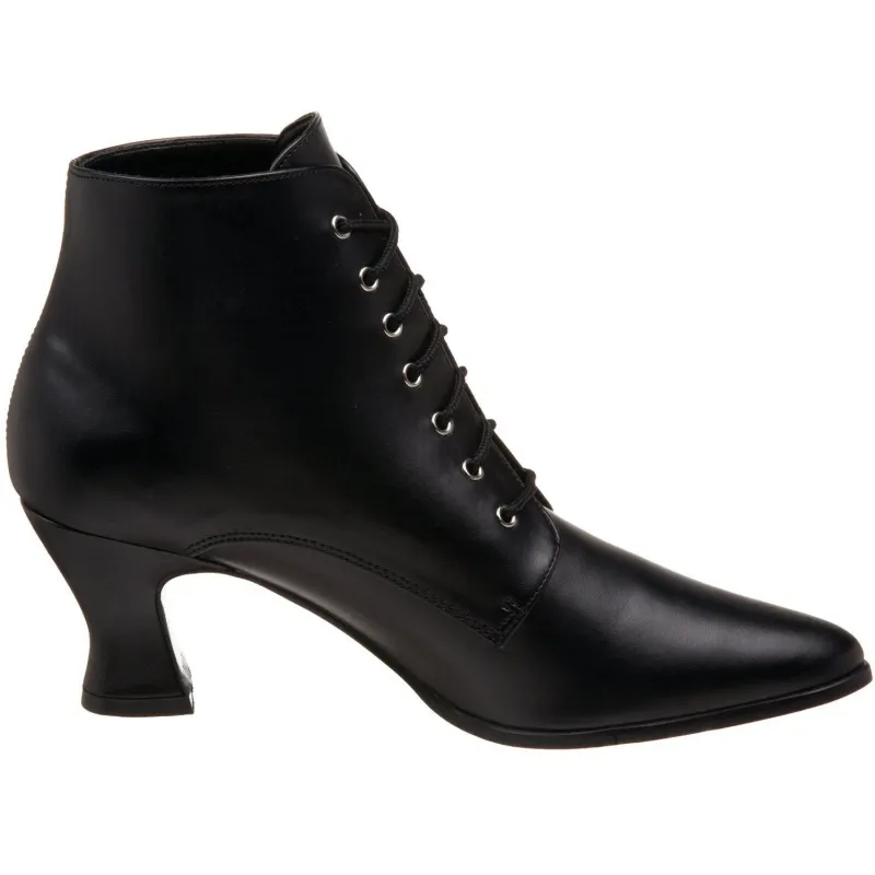 Richelieu noir mat petit talon