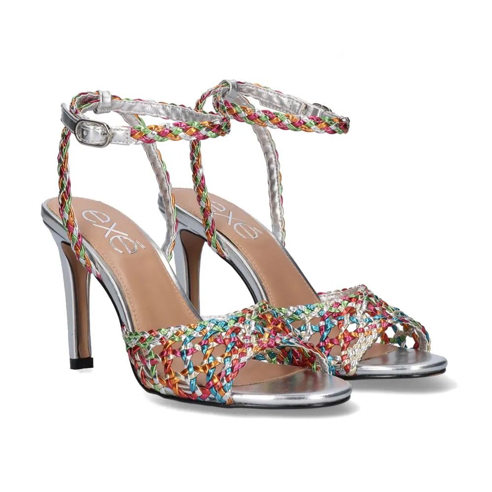 SANDALE À TALON EXÉ REBECA-447 METALLIC MULTICOLORE