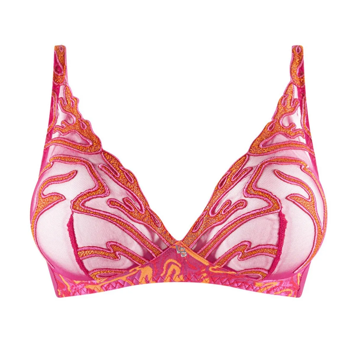 Soutien-gorge foulard sans armatures Vortex Fuschia Louisa Bracq